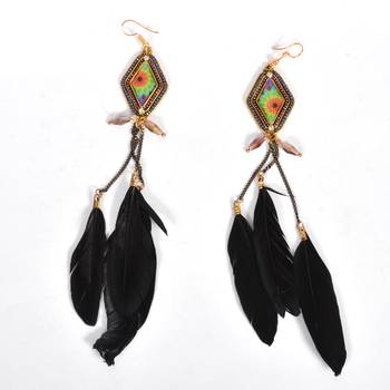 Traditional And Elegant Feather Earrings For Women And Girls 2