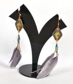 Traditional And Elegant Feather Earrings For Women And Girls
