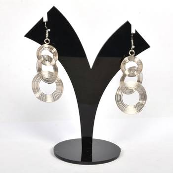 Silver Oxidized Afghani Tribal Dangle Light Weight Earrings For Women And Girls 1