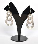 Silver Oxidized Afghani Tribal Dangle Light Weight Earrings For Women And Girls