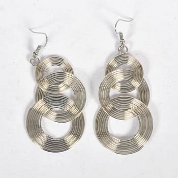 Silver Oxidized Afghani Tribal Dangle Light Weight Earrings For Women And Girls 2