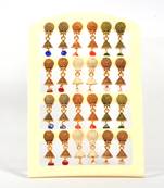 Silver Oxidized Afghani Tribal Dangle Light Weight Earrings For Women And Girls Combo Set Of 12 Pair