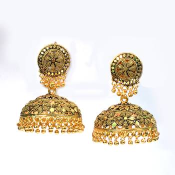 Silver Oxidized Afghani Tribal Dangle Light Weight Jhumki Earrings For Women And Girls 1