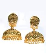 Silver Oxidized Afghani Tribal Dangle Light Weight Jhumki Earrings For Women And Girls