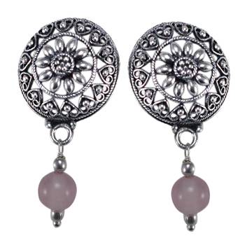 Pink Quartz   Earrings 1