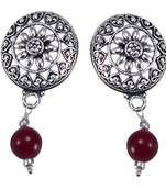 Orange carnelian earrings