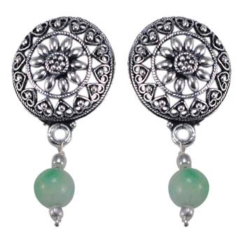 Green Quartz   Earrings 1