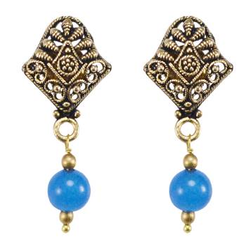 Blue Quartz   Earrings 1
