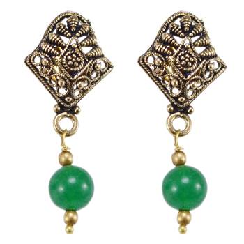 Green Quartz   Earrings 1