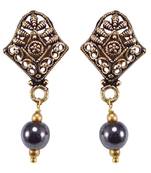 Grey Crystal Earrings