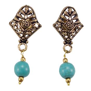 Blue Turquoise Earrings 1