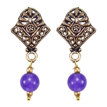 Purple Amethyst   Earrings 1