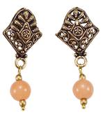 Orange Quartz   Earrings