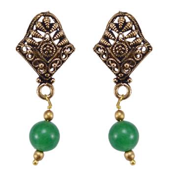 Green Quartz   Earrings 1