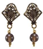 Brown Quartz   Earrings