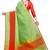 Green plain manipuri silk saree with blouse
