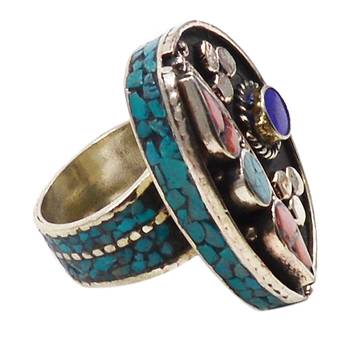 Multicolor turquoise rings 2