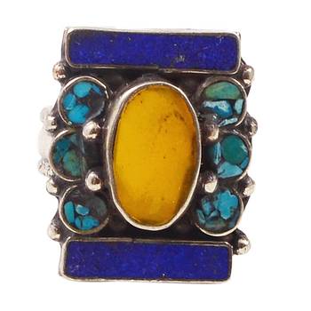 Multicolor turquoise rings 1