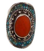 Multicolor turquoise rings