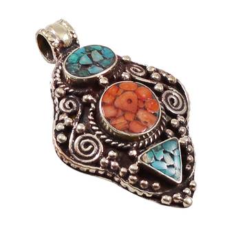 Multicolor Turquoise Pendants 1
