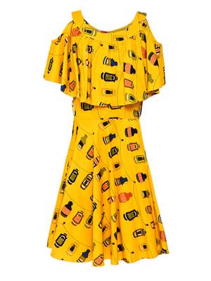 Yellow Cotton Dress 1