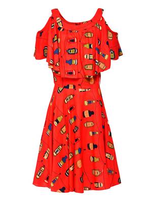 Red Cotton Dress 1