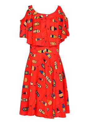 Red Cotton Dress 2