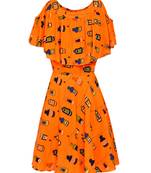 Orange Cotton Dress