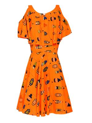 Orange Cotton Dress 2