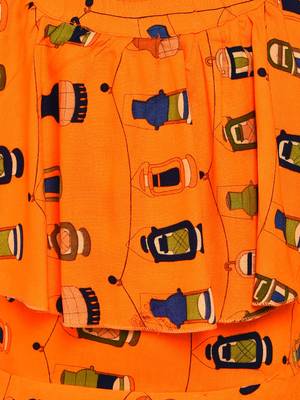 Orange Cotton Dress 4