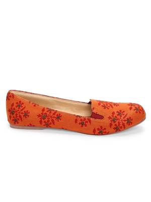 Women Ethnic Desert Sand Block Moccasins Shoes 3