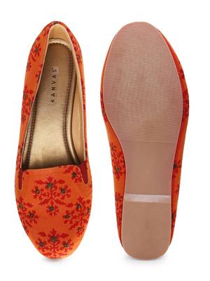 Women Ethnic Desert Sand Block Moccasins Shoes 4