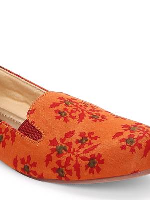 Women Ethnic Desert Sand Block Moccasins Shoes 5
