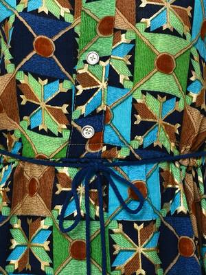Green Silk Blend Dress 3