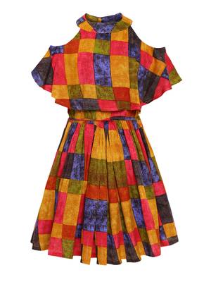 Multi Colored Cotton Dress 1