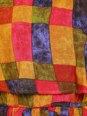 Multi Colored Cotton Dress 3