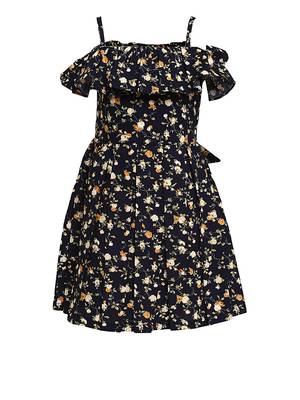 Cold Shoulder Ruffle Detailed Dress 1