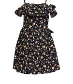 Cold Shoulder Ruffle Detailed Dress