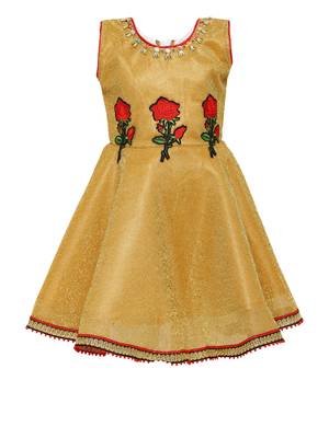 Yellow Nylon Frock 1