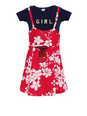 Red Cotton Frock 1