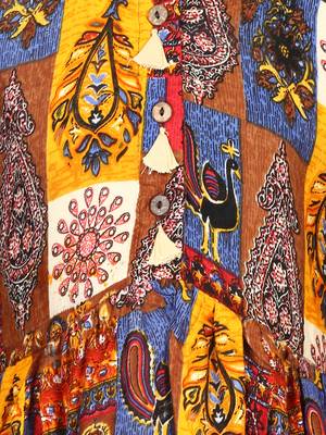 Roll Up Sleeved Gathered Dress 3