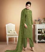 Pear embroidered silk salwar