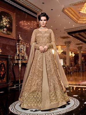 Chiku embroidered net salwar 1