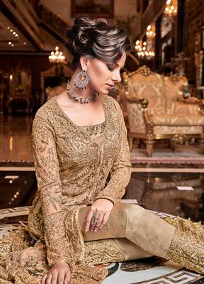 Chiku embroidered net salwar 2