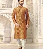 Multicolor printed polyester men-kurtas