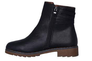 Women Black slip on  Boots 3