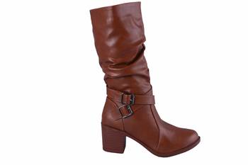 MSC-Women-Brown- zipper -Boots 2