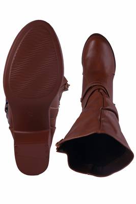MSC-Women-Brown- zipper -Boots 5