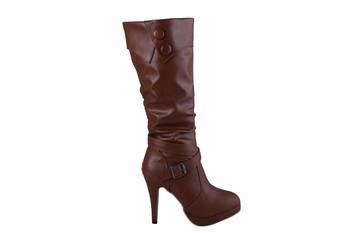 MSC-Women-Brown  zipper -boots 2