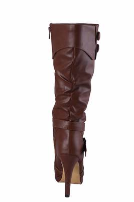 MSC-Women-Brown  zipper -boots 4